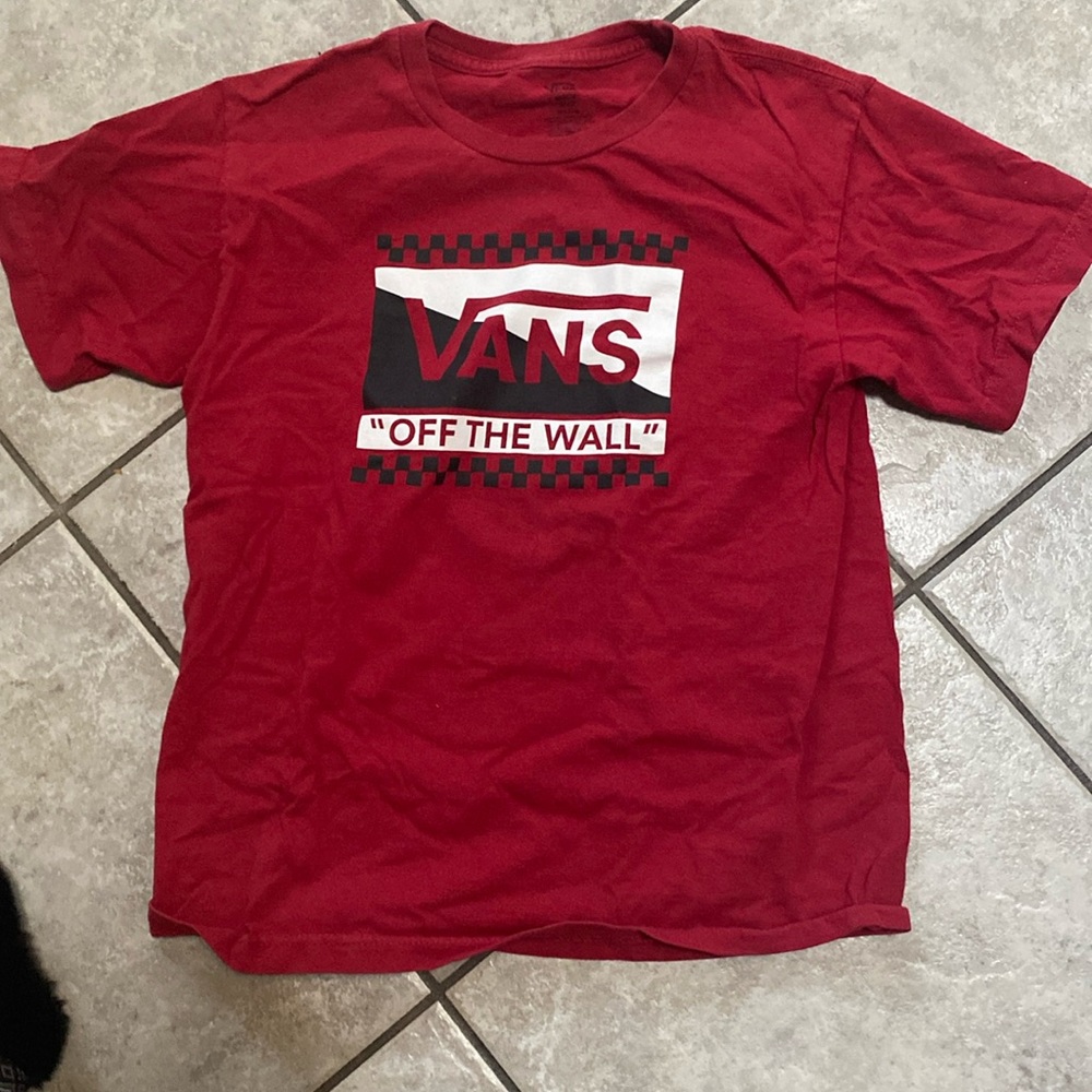 Boys vans graphic tee slightly used